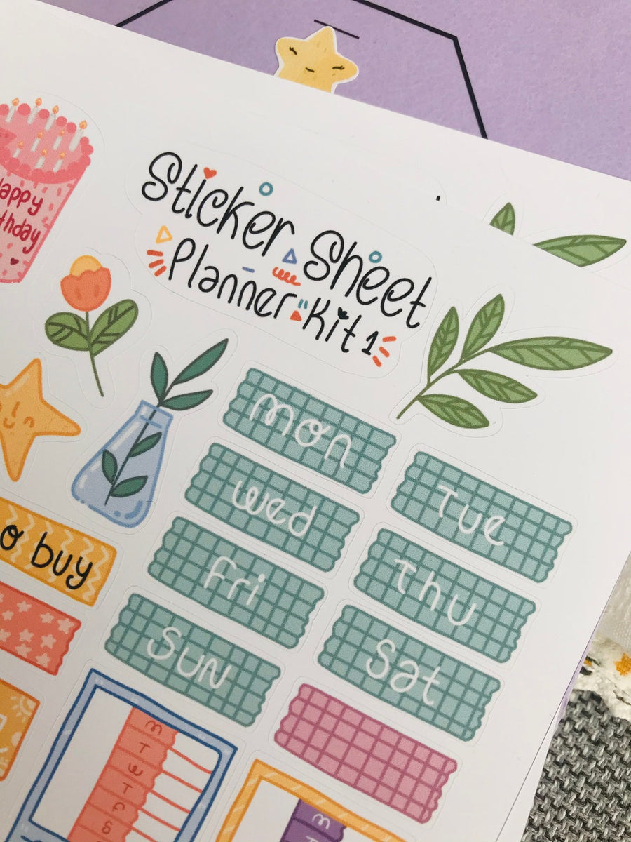 Weekly Planner Sticker Sheet