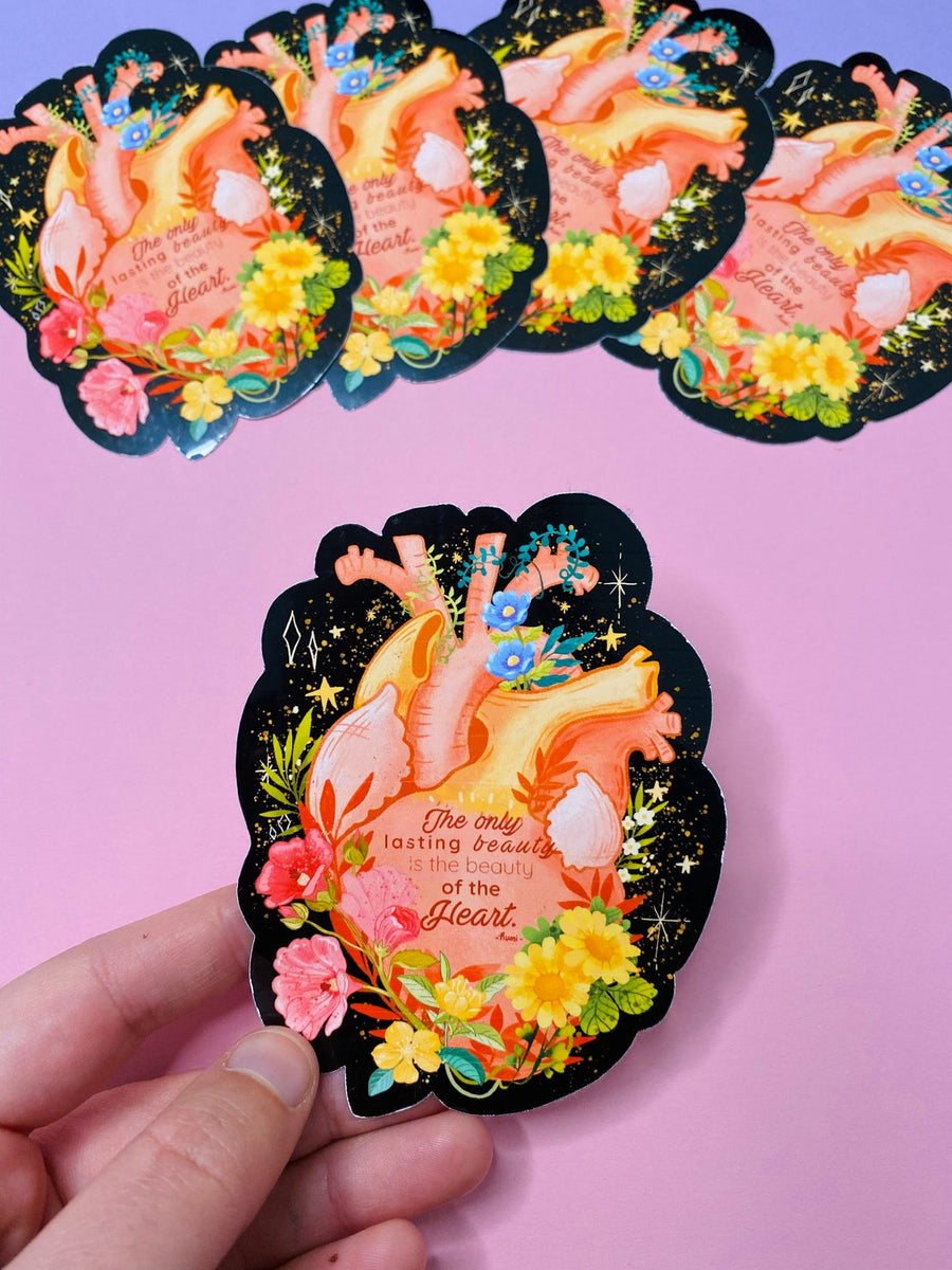 Beauty of the Heart Glossy Sticker