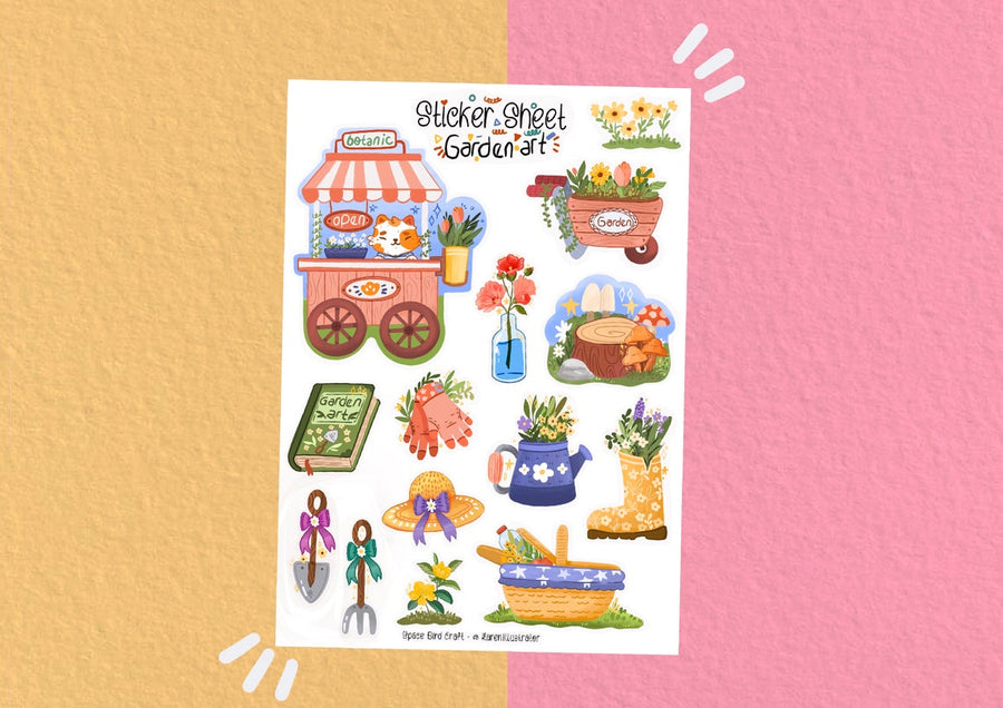 Garden Art Sticker Sheet