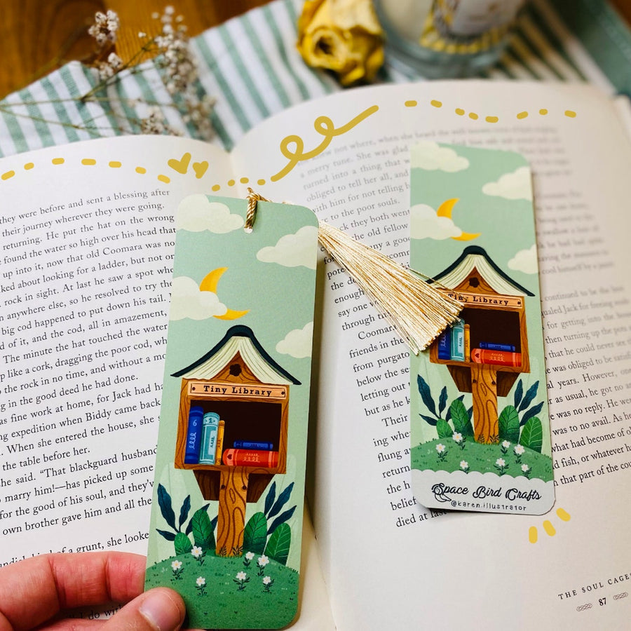 Tiny Library Bookmark