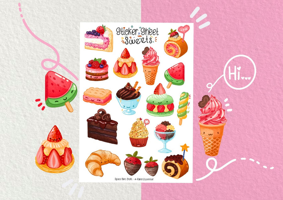 Sweets Sticker Sheet
