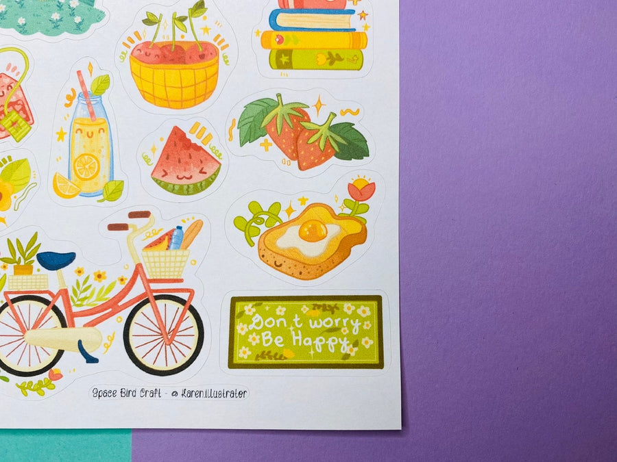 Be Happy Sticker Sheet