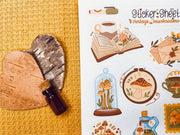 Vintage Mushrooms Sticker Sheet