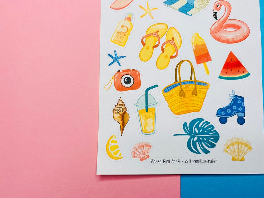Beach Sticker Sheet