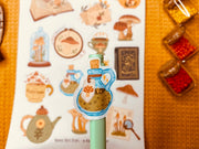 Vintage Mushrooms Sticker Sheet