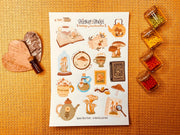 Vintage Mushrooms Sticker Sheet