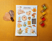 Vintage Mushrooms Sticker Sheet