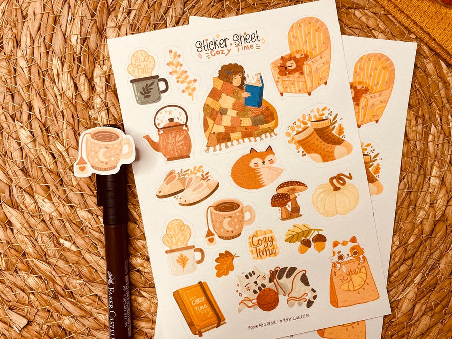 Cozy Time Sticker Sheet