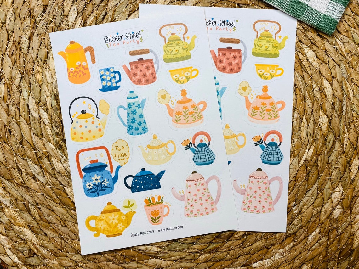 Tea Party Sticker Sheet