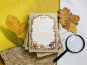 Vintage Mushroom Notepad A6 To-Do List