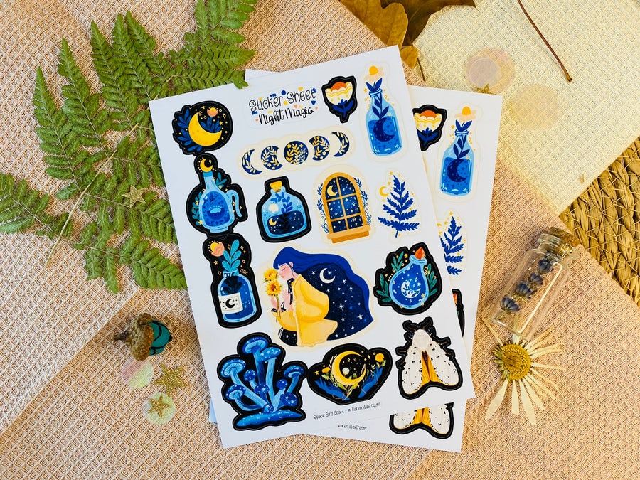 Night Magic Sticker Sheet