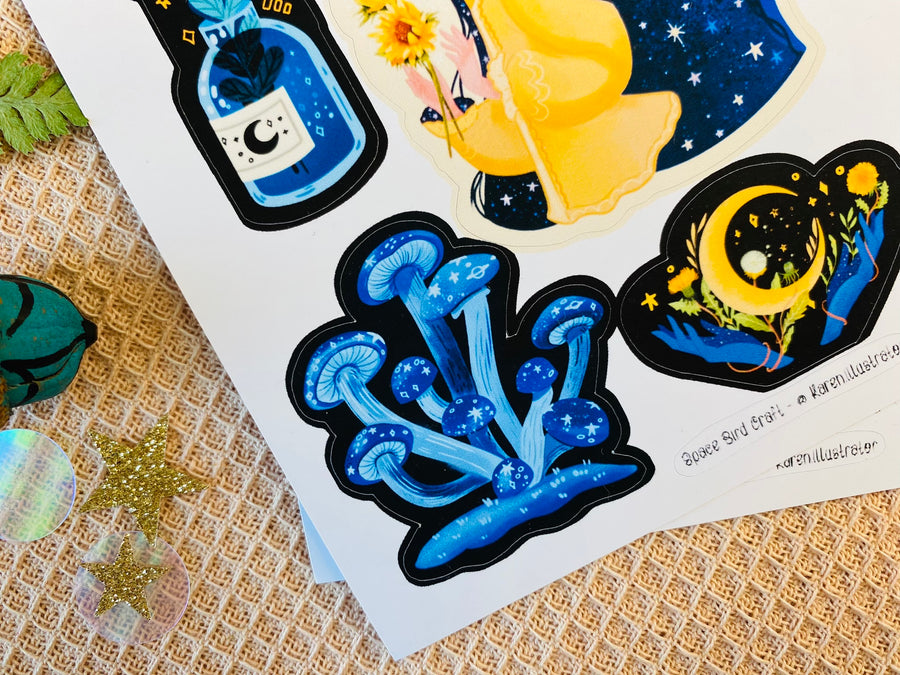 Night Magic Sticker Sheet