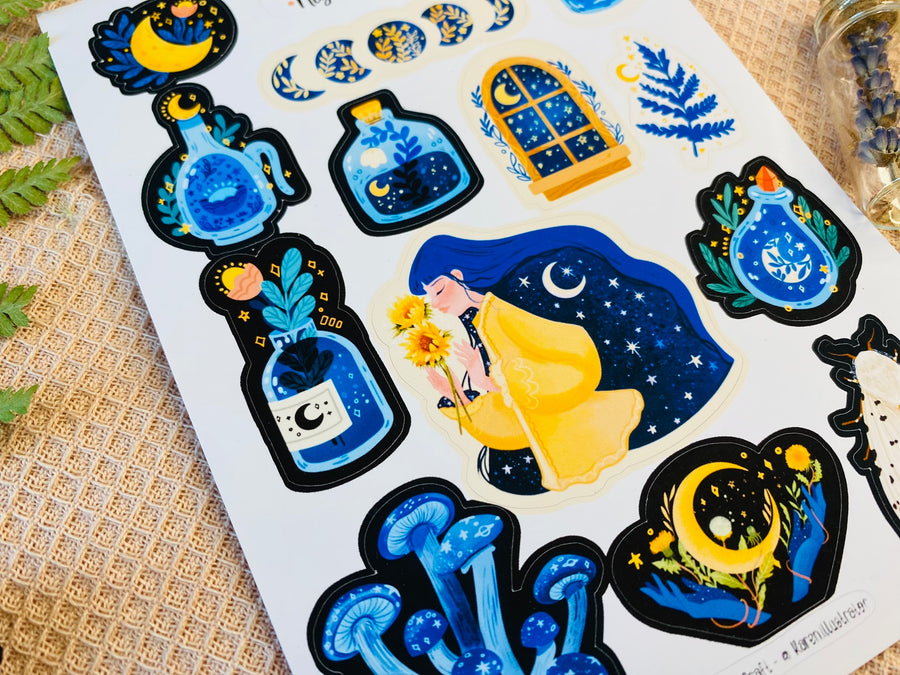 Night Magic Sticker Sheet