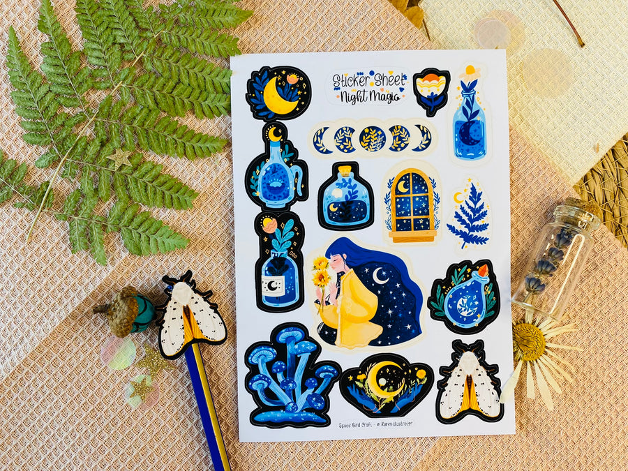 Night Magic Sticker Sheet