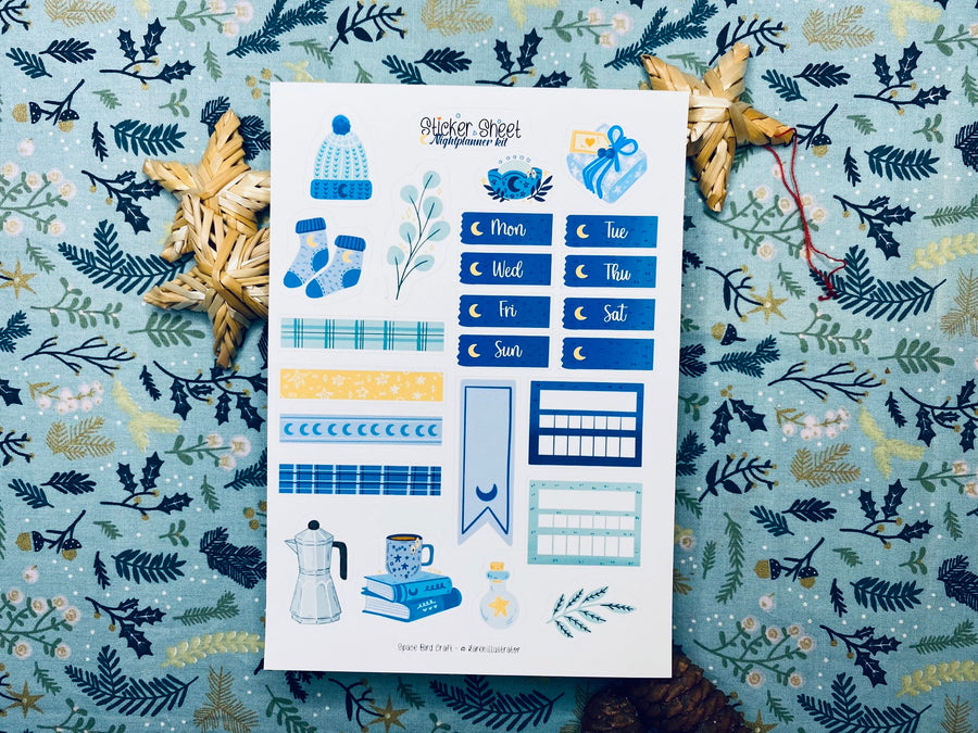 Night Planner Sticker Sheet