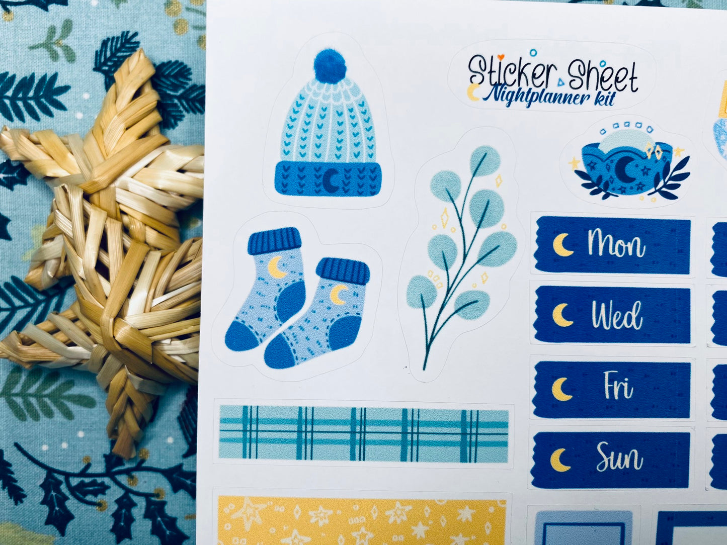 Night Planner Sticker Sheet