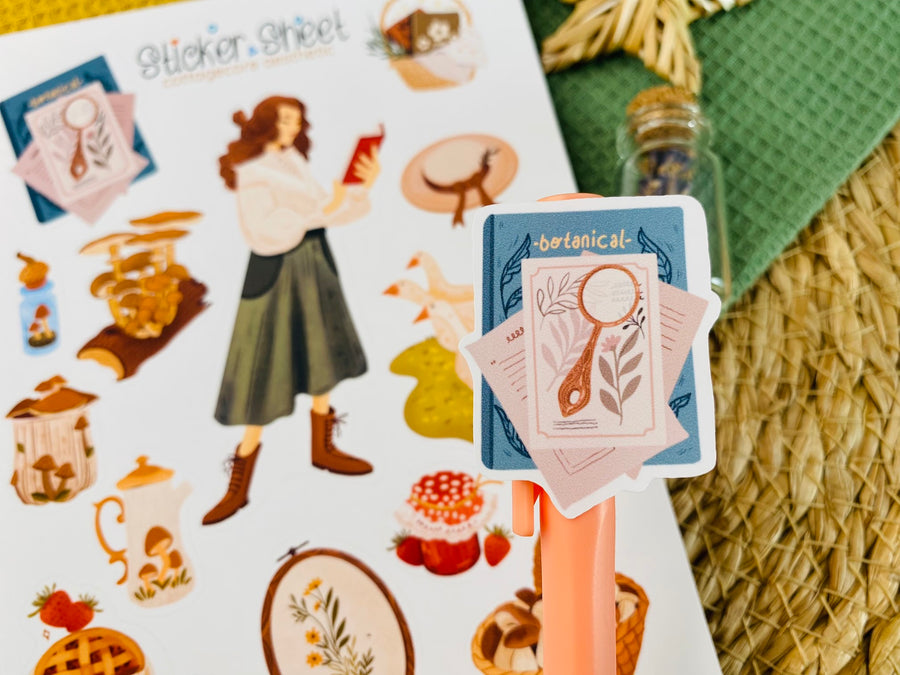 Cottagecore Aesthetic Sticker Sheet