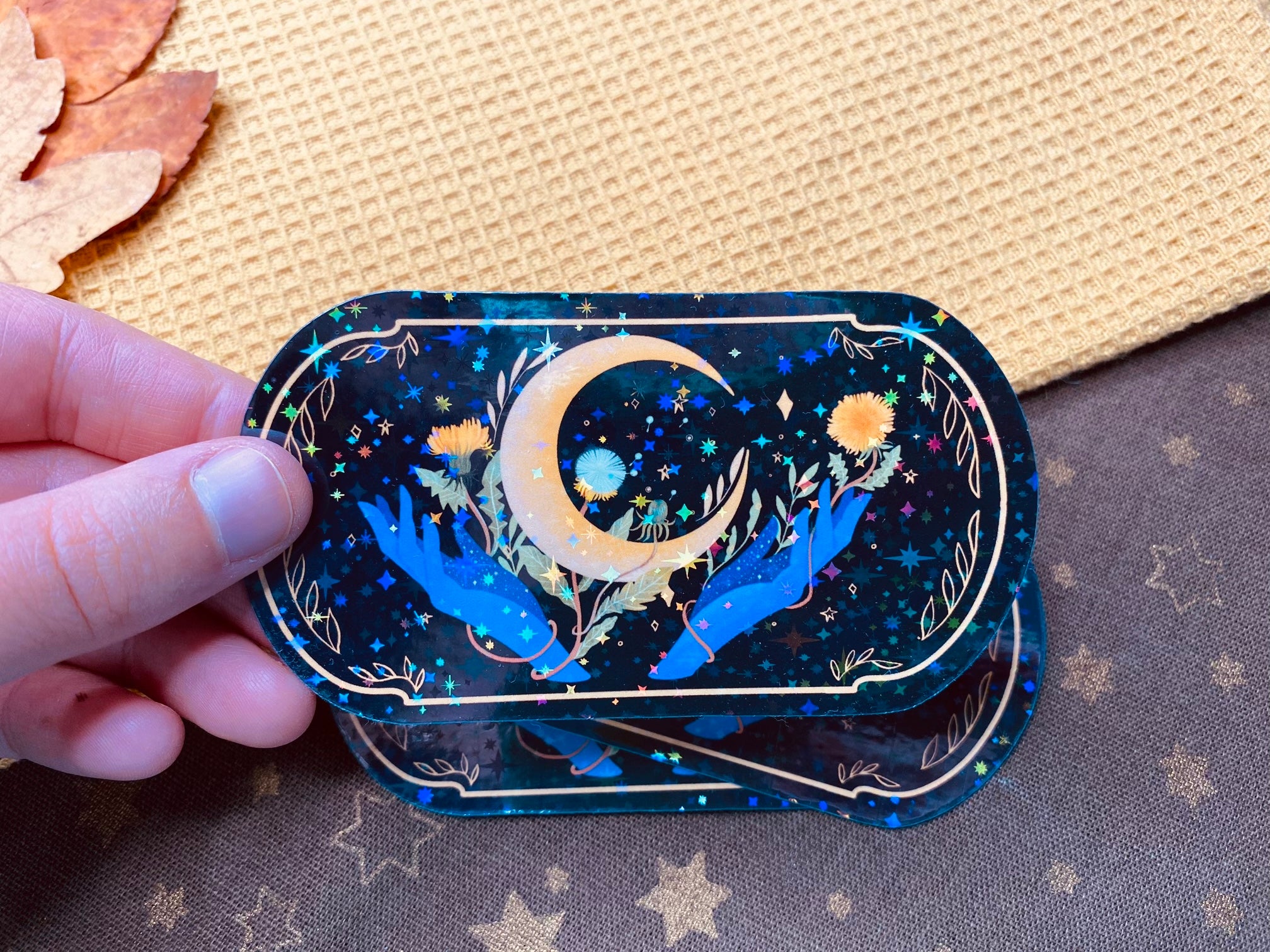 Praying Hands Holographic Vinyl Stickers