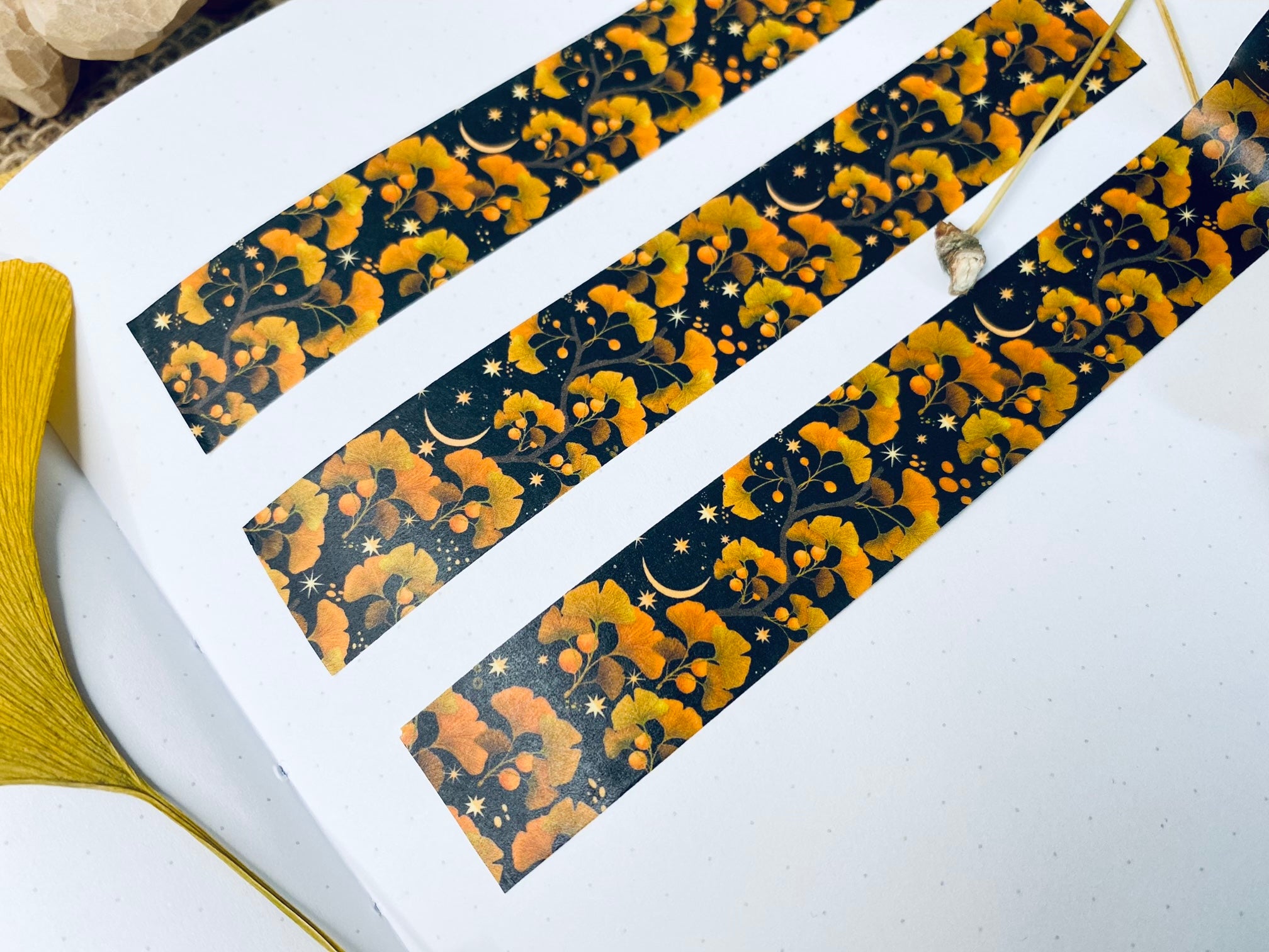 Golden Leaf Ginko Washi Tape