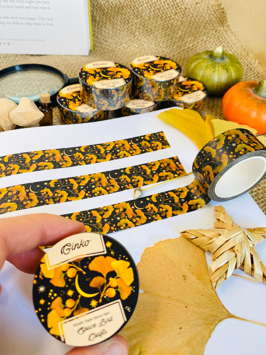 Golden Leaf Ginko Washi Tape