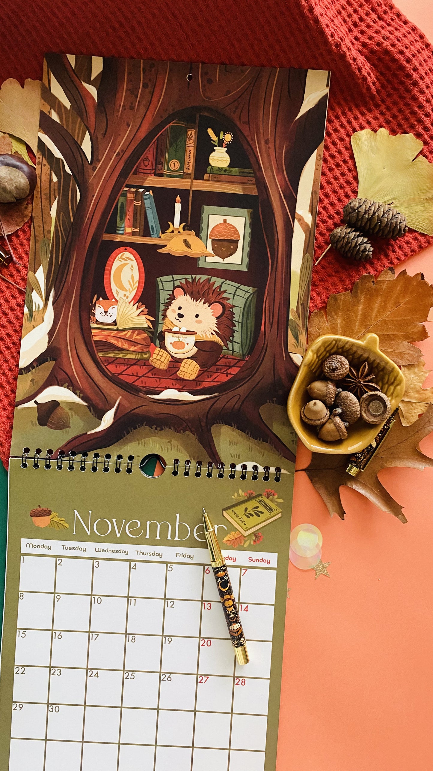 2027 Wall Calendar, Cozy Calendar