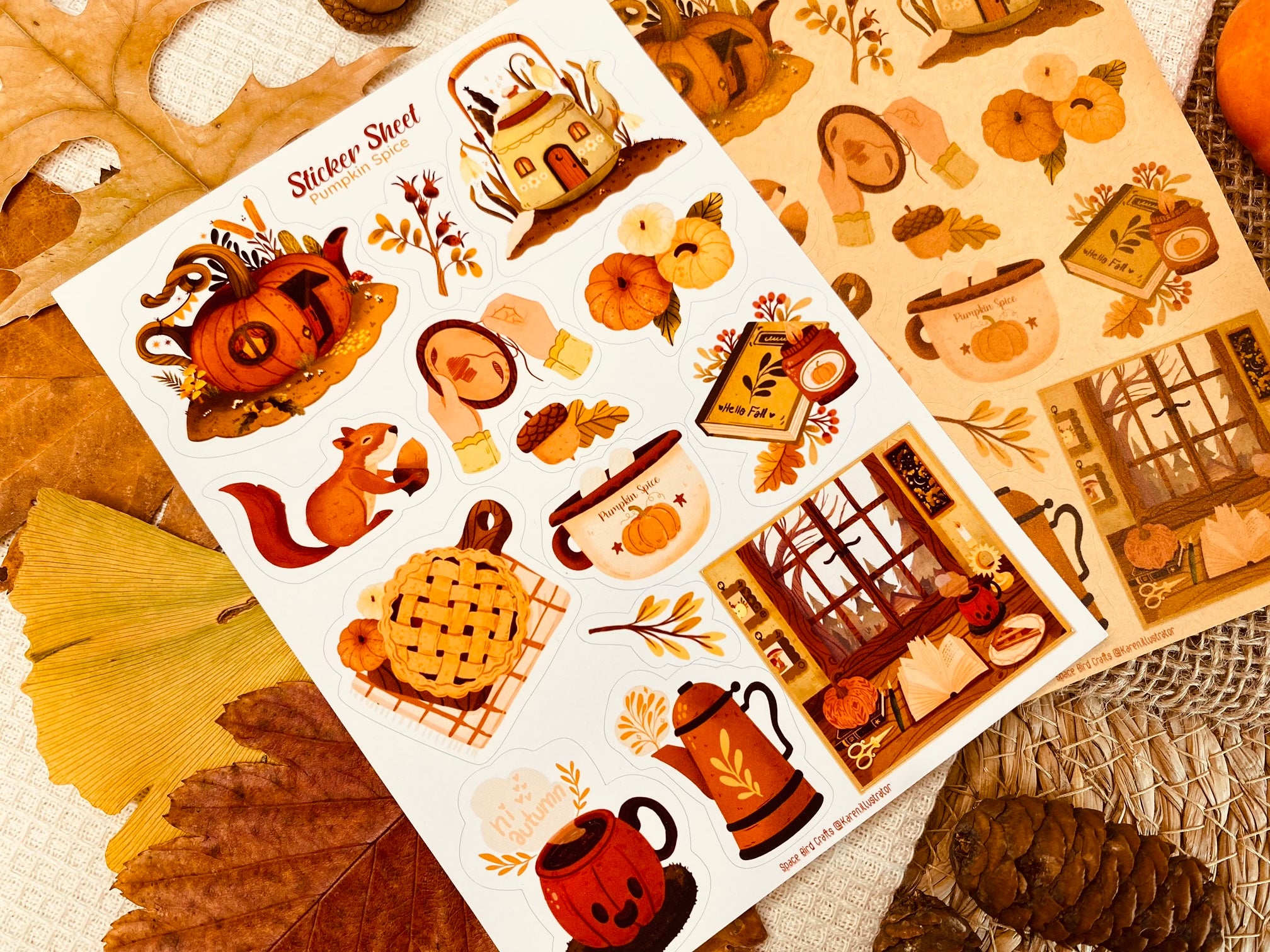 Pumpkin Spice Sticker Sheet