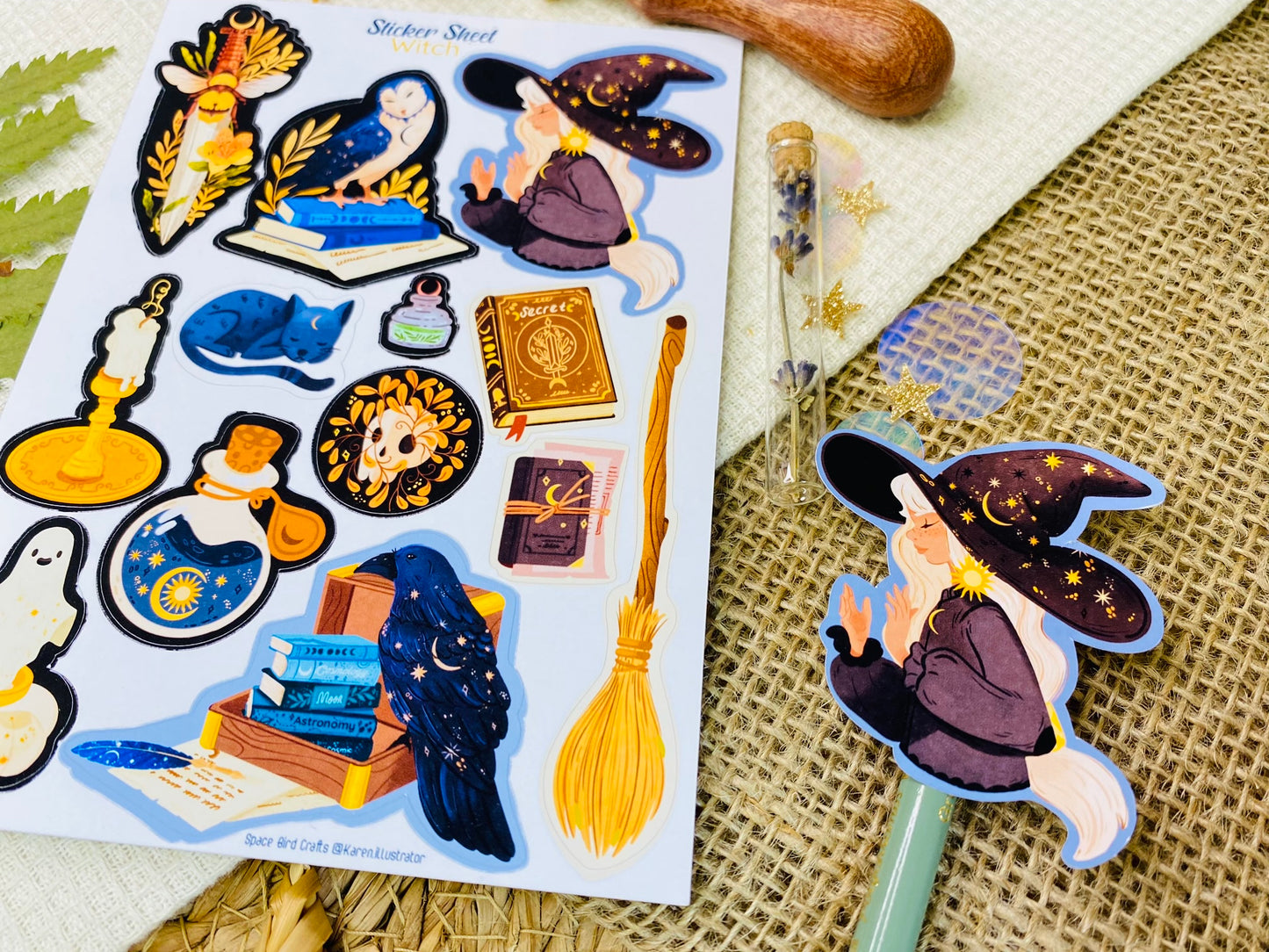 Witch Sticker Sheet