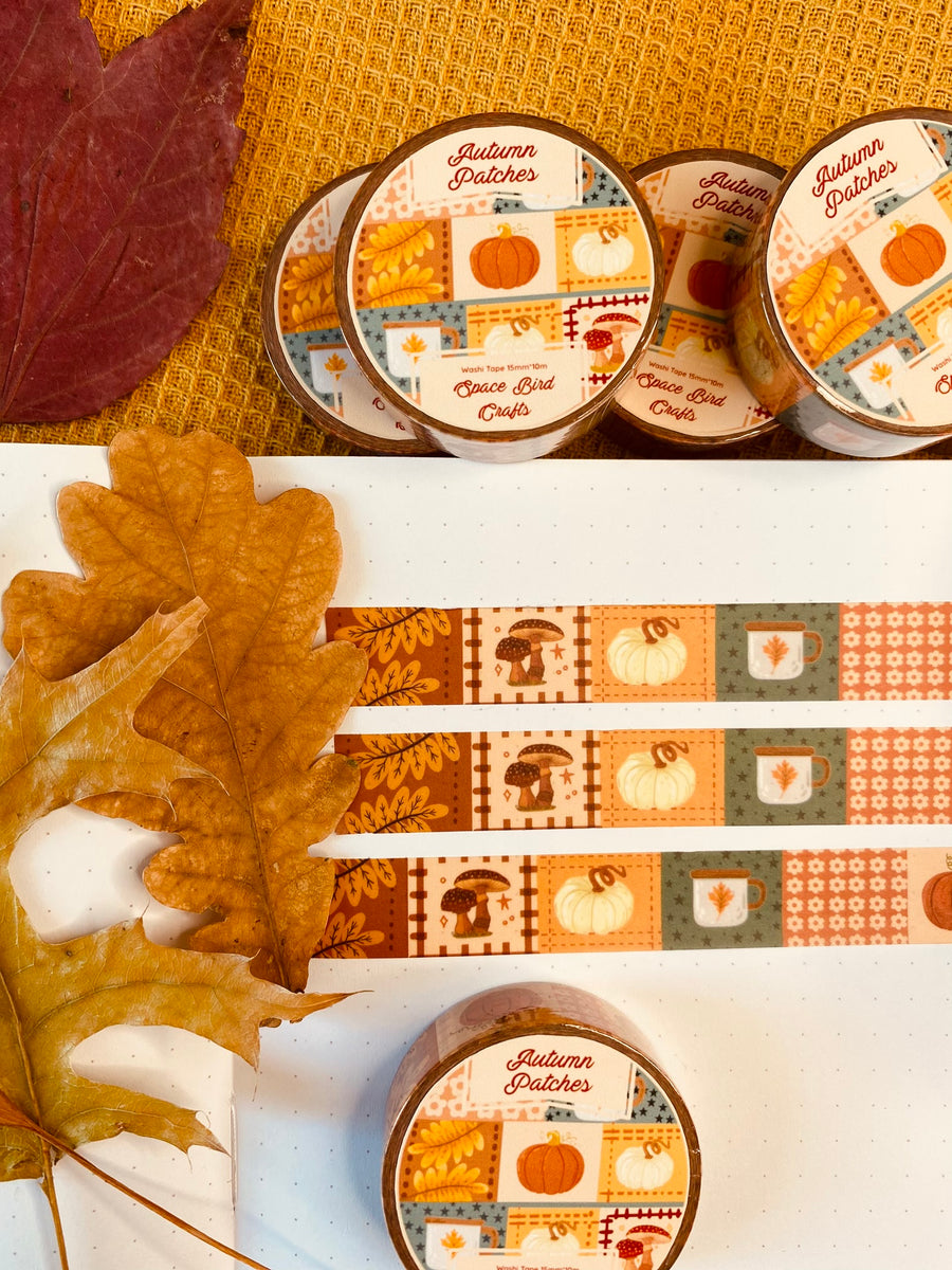 Autumn Patches Washi Tape 10m x 15mm