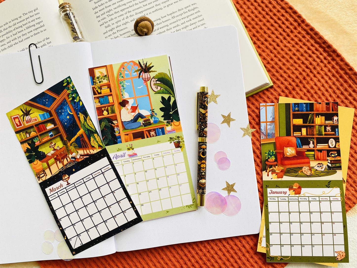 2025 Calendar Sticker Set