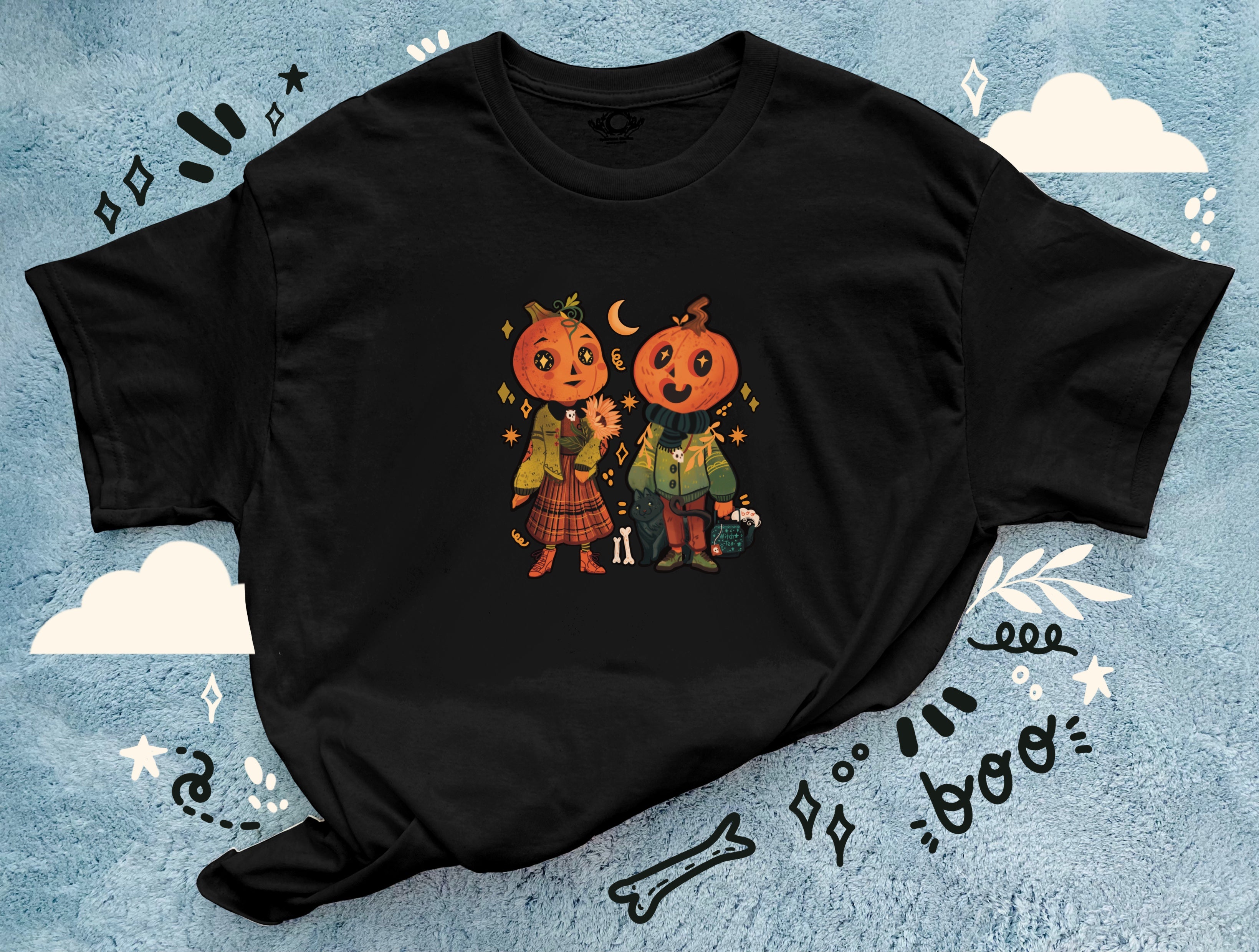 Pumpkin Couple - Loose Fit T-Shirt