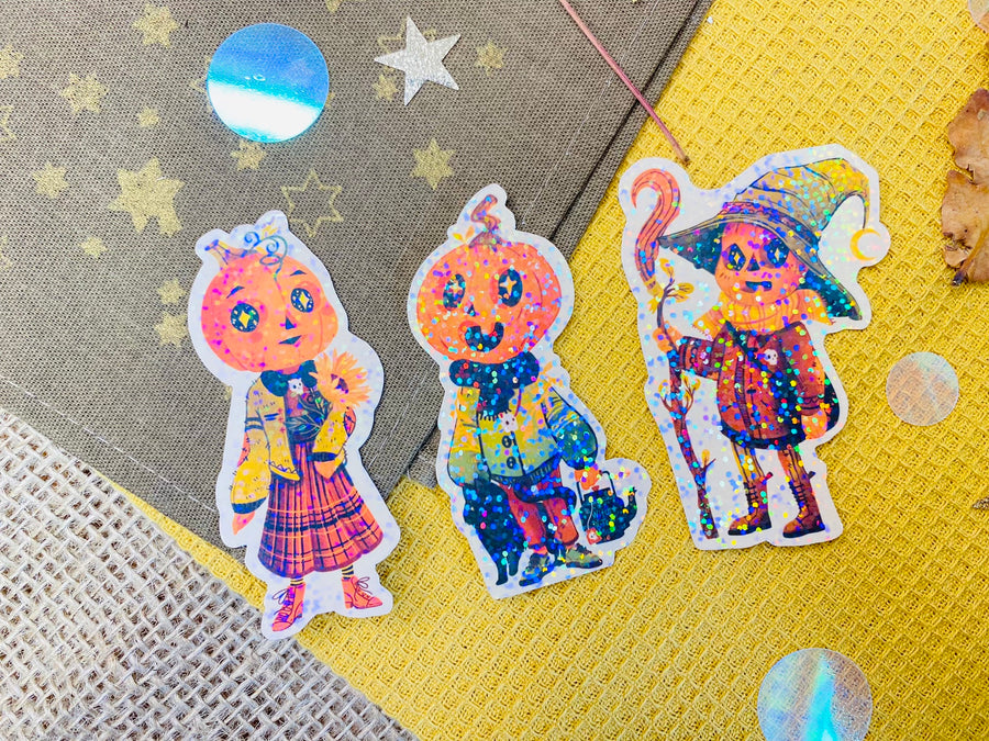 Halloween Holographic Vinyl Stickers