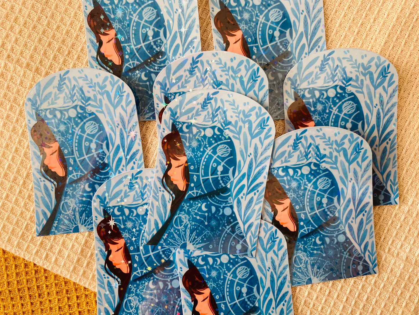 Winter Mage Holographic Vinyl Stickers