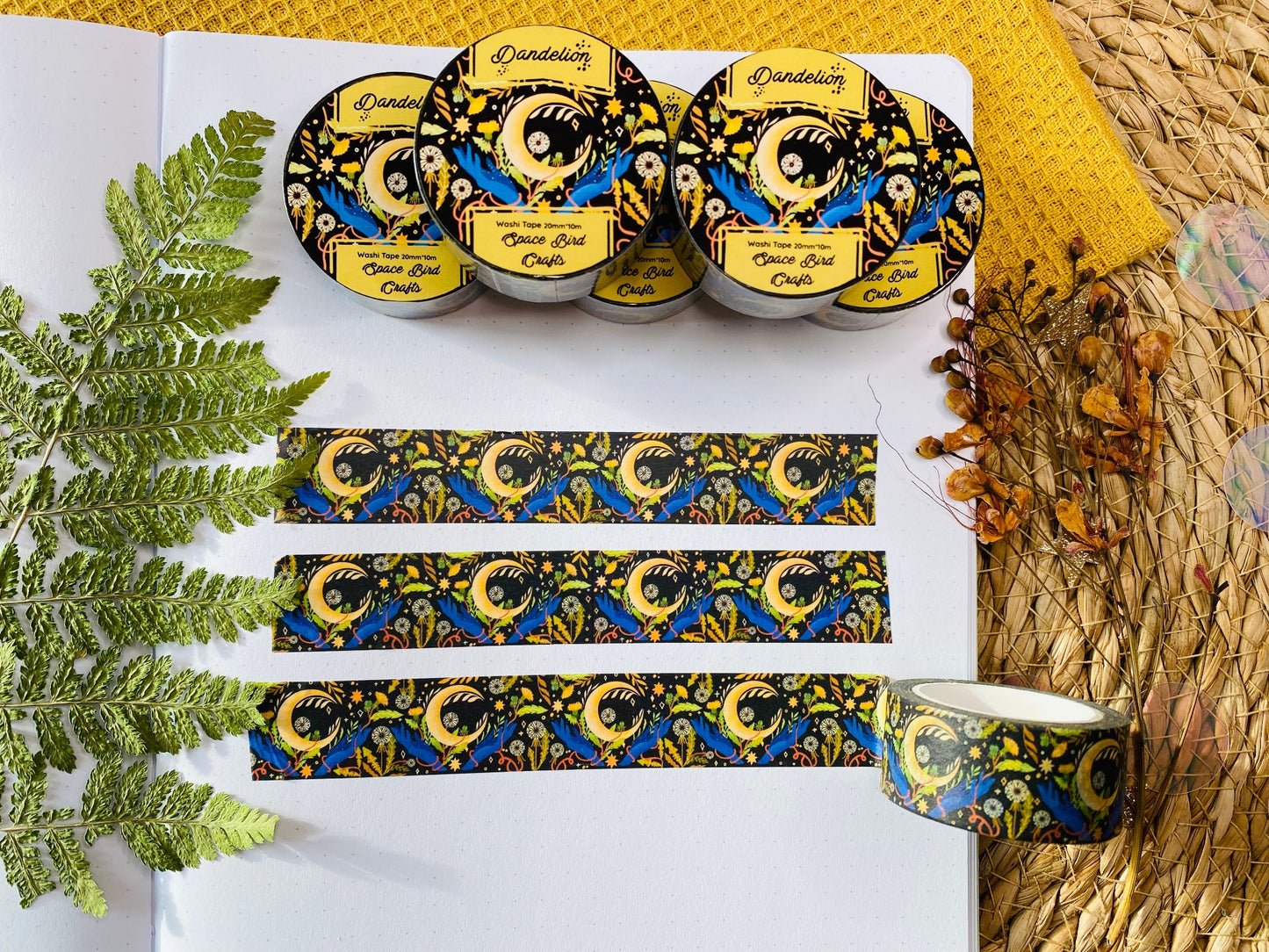 Dandelion Washi Tape 20mm x 10m