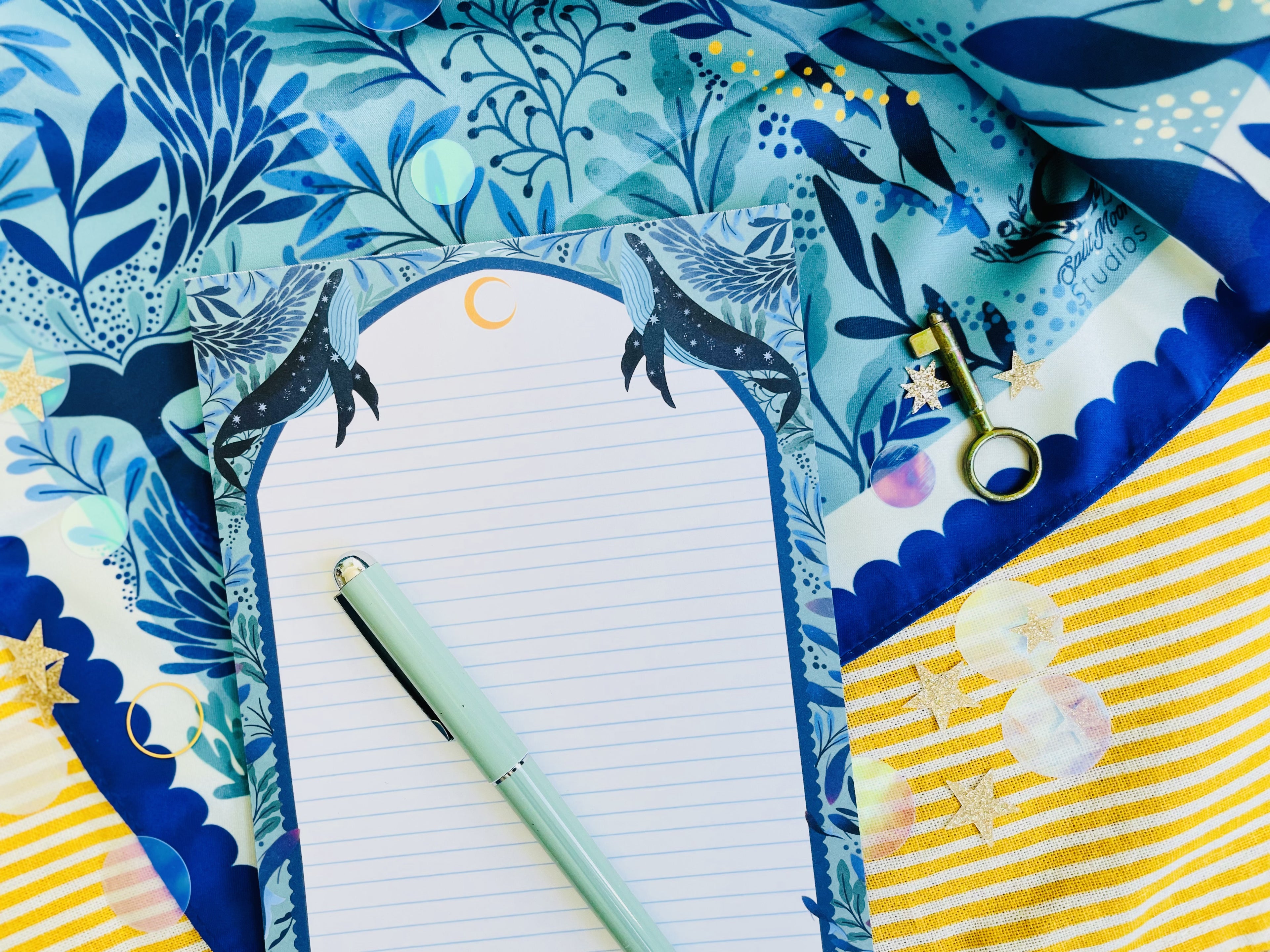 Sky Whale Letter Paper A5 To Do - Letter Paper Notepad