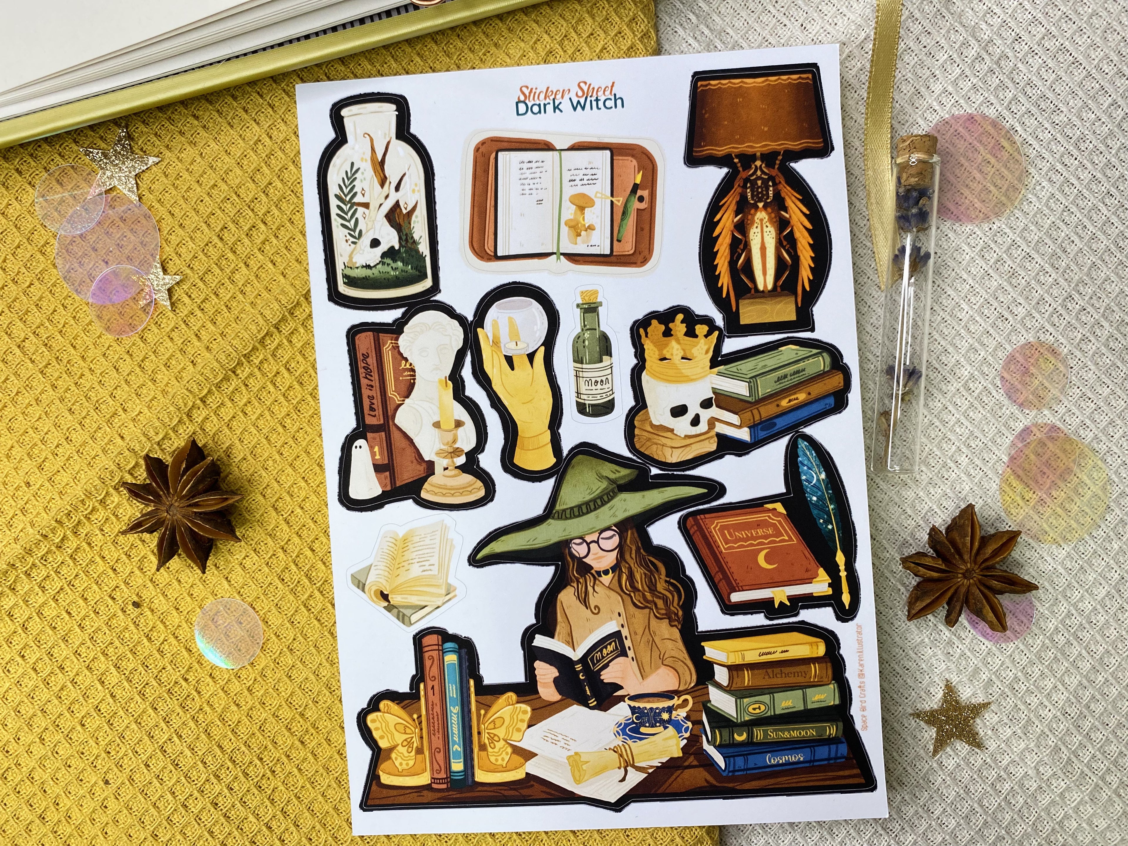 Dark Witch Sticker Sheet