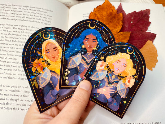 Women Warriors Holographic Vinyl Stickers
