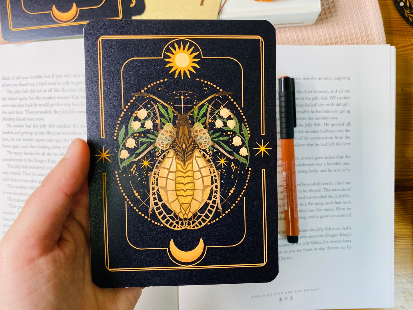 A Set of Insect Art Prints - A6 Bugs Post Card Set