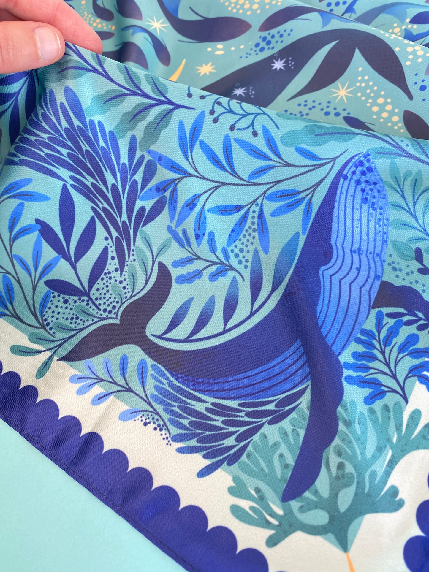 Sky Whale Motive Scarf