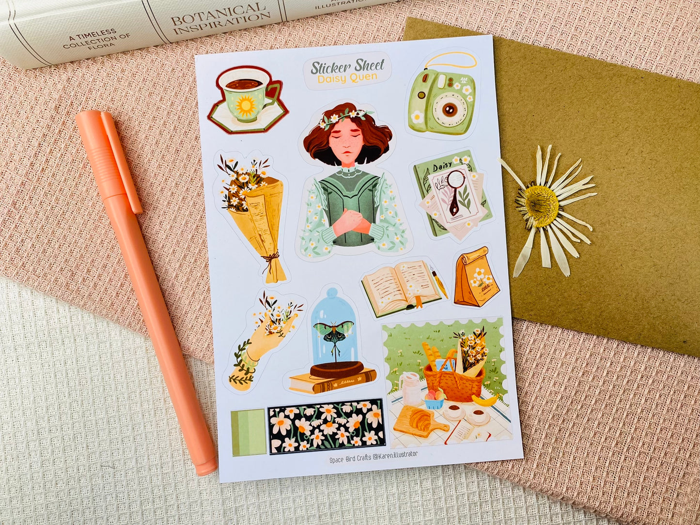 Daisy Queen Sticker Sheet