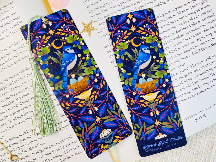 Blue Jay Bird Bookmark