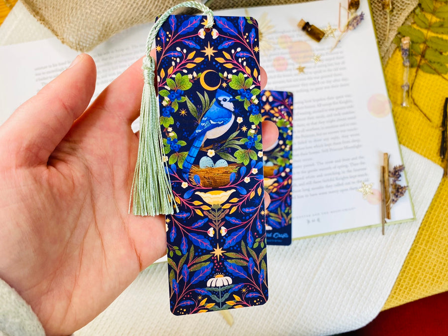 Blue Jay Bird Bookmark