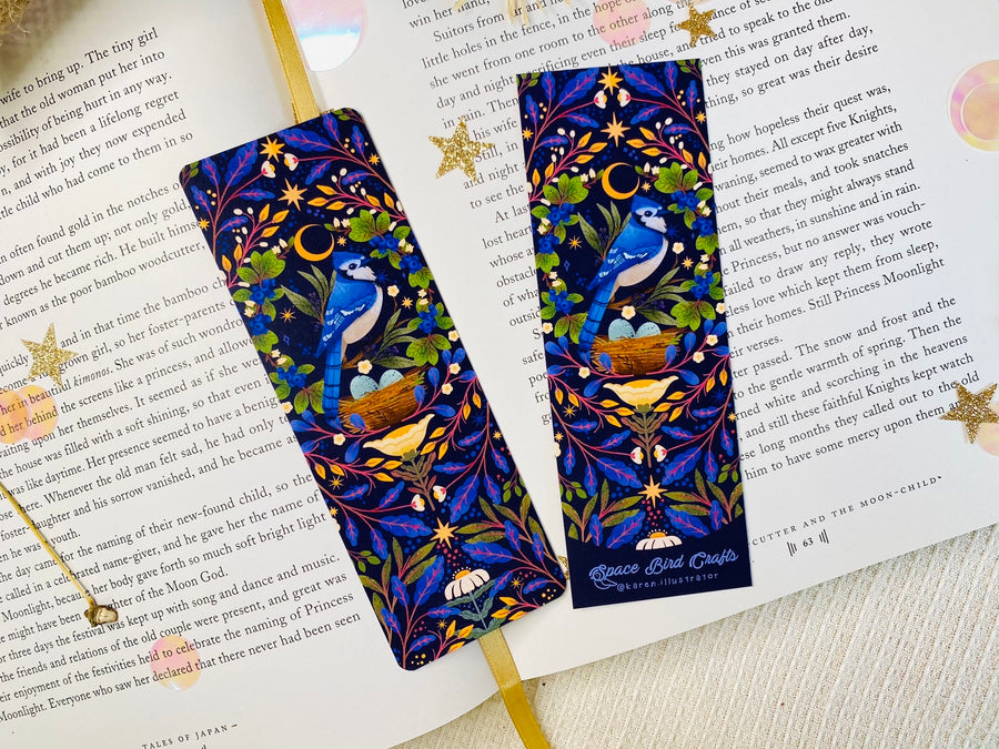 Blue Jay Bird Bookmark
