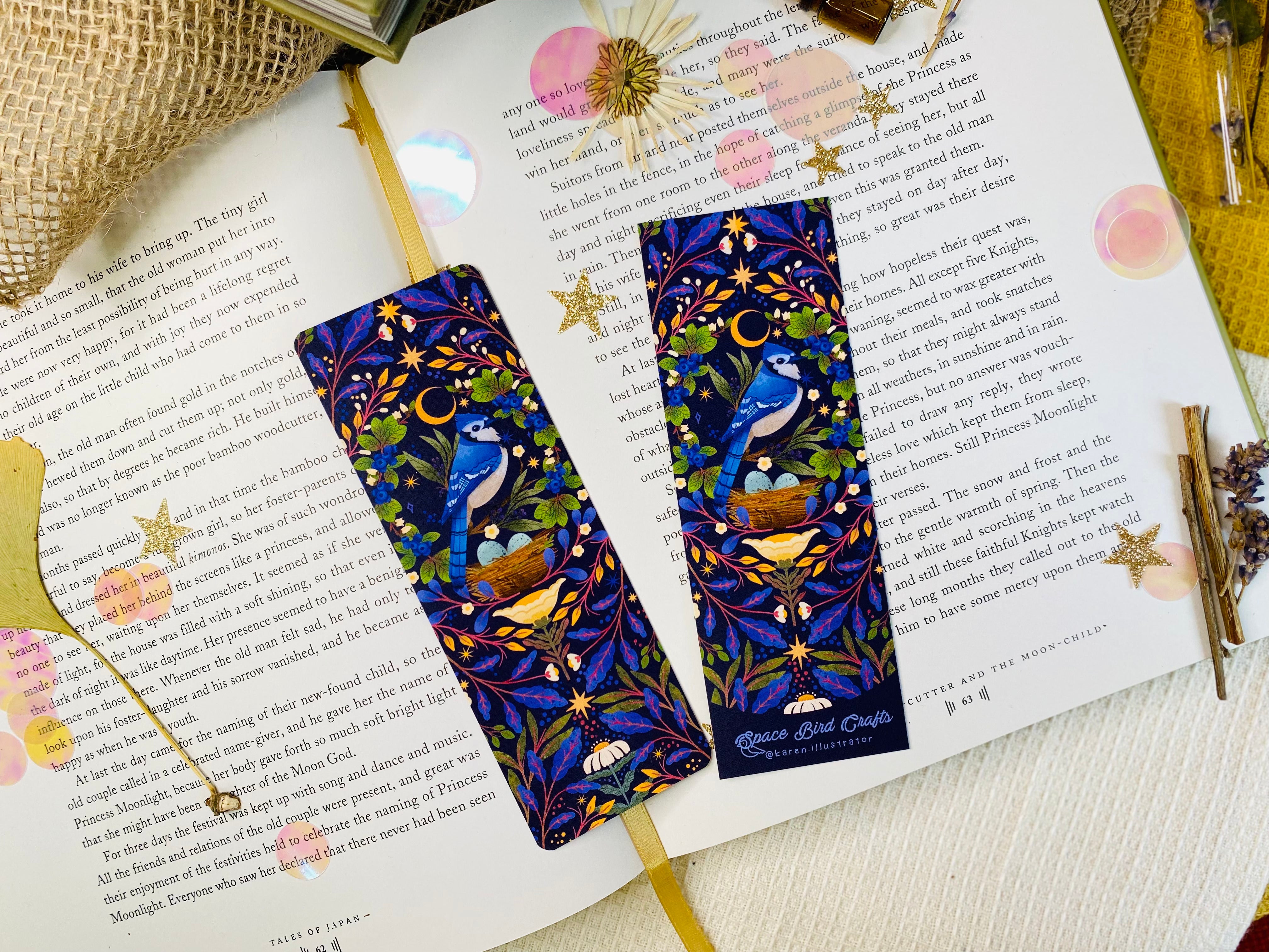 Blue Jay Bird Bookmark