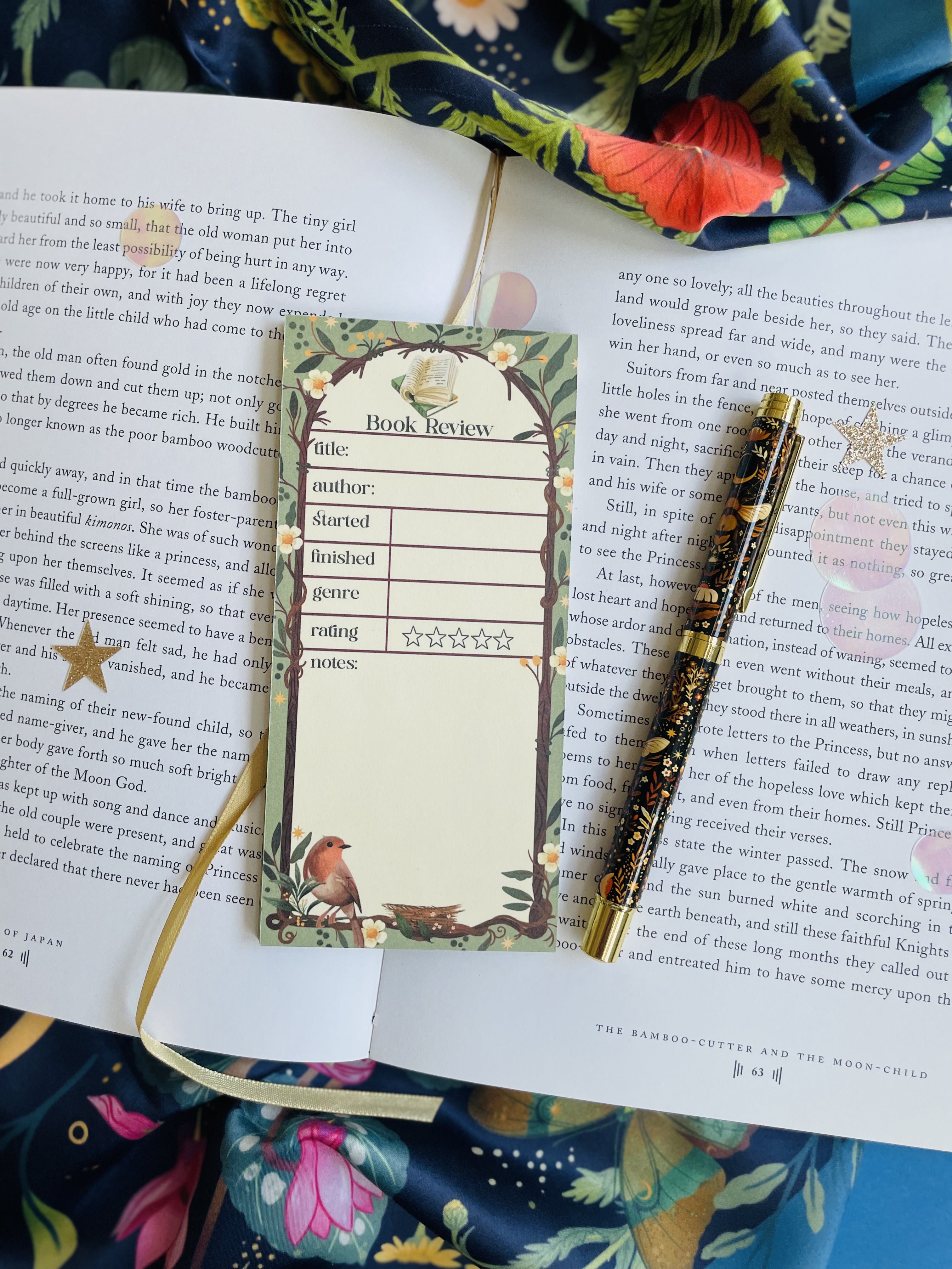 Spring Reading Tracker Planner