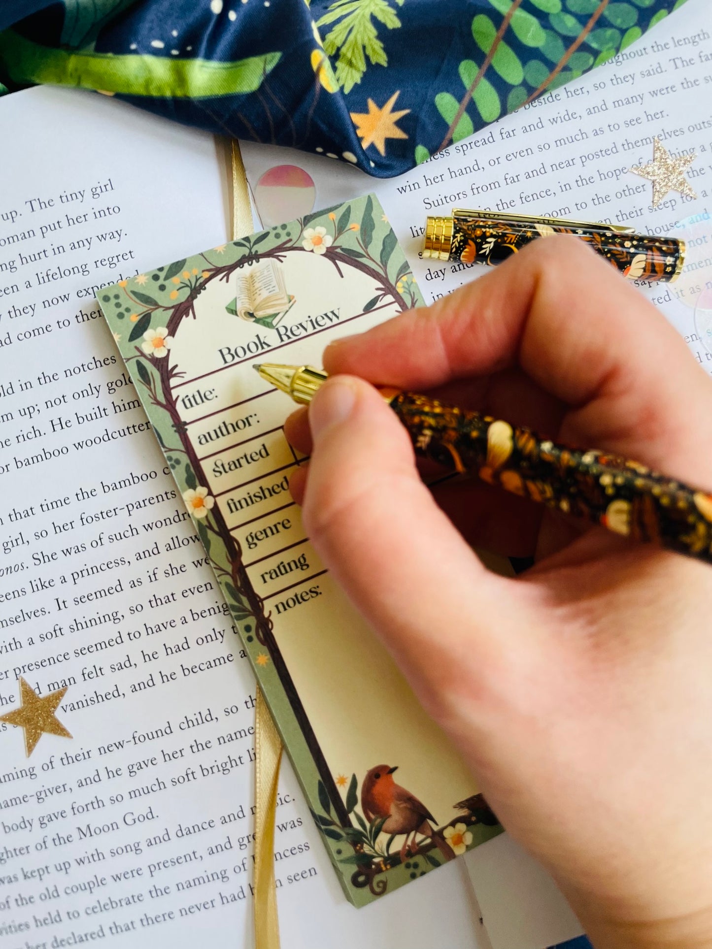 Spring Reading Tracker Planner