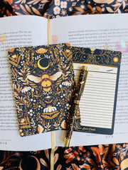 Queen Bee Reading Bookmark Library Card