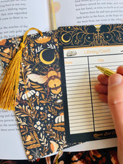 Queen Bee Reading Bookmark Library Card