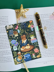Coffee Time Reading Bookmark Library Card