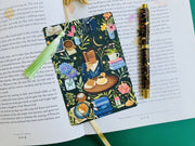 Coffee Time Reading Bookmark Library Card