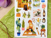 Herbalist Flower Shop Sticker Sheet
